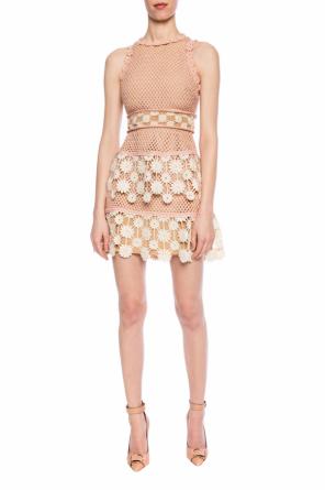 Patterned sleeveless dress, zdjęcie 2 Patterned sleeveless dress od Self Portrait
